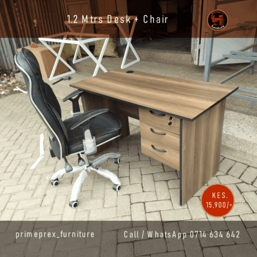 AmericanC35-min 1.2m Desk & Executive Chair Set.
