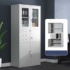 2-Door Metal Office Cabinet with Safe.